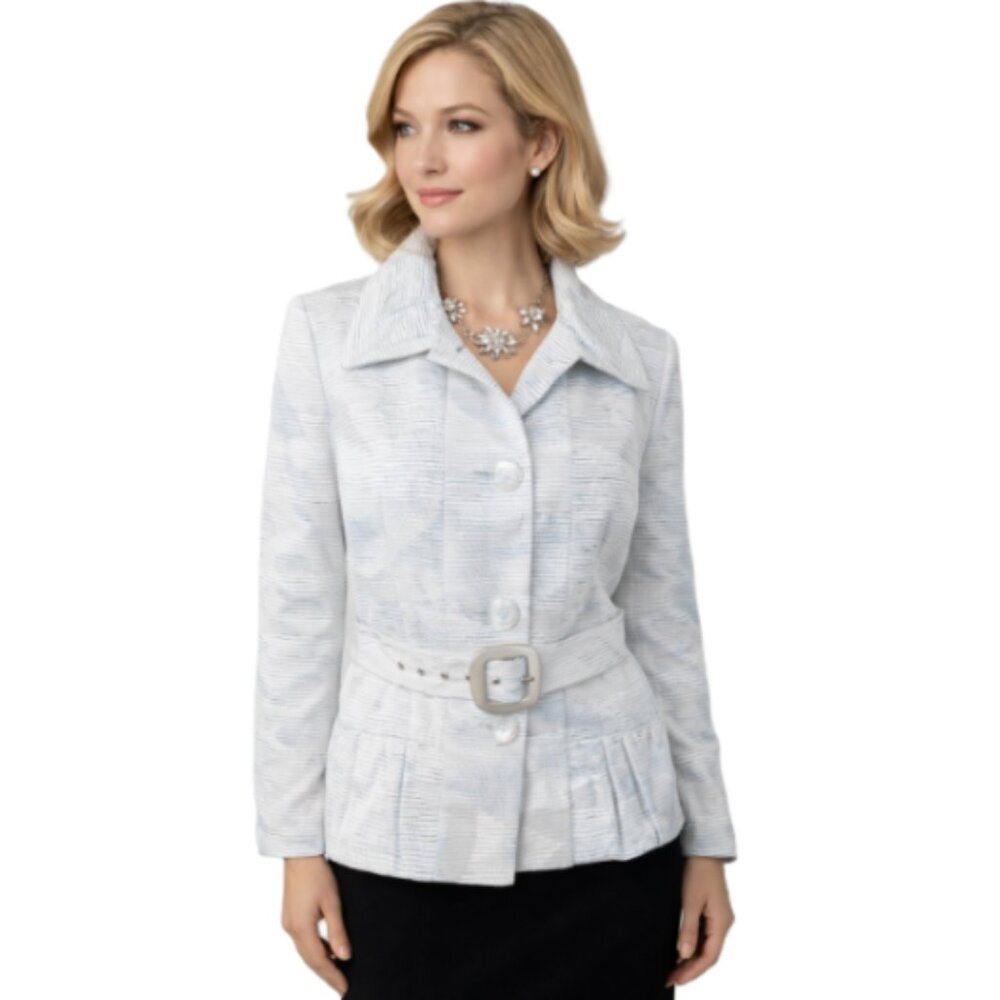 NWT D One for Melanie Lynn Elegant Taffeta Blazer Size 12